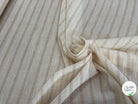 CREPE COTON FLUIDE RAYURES MÉTALISÉES ET TISSÉES AVEC FILS ÉCRU - My Little Coupon