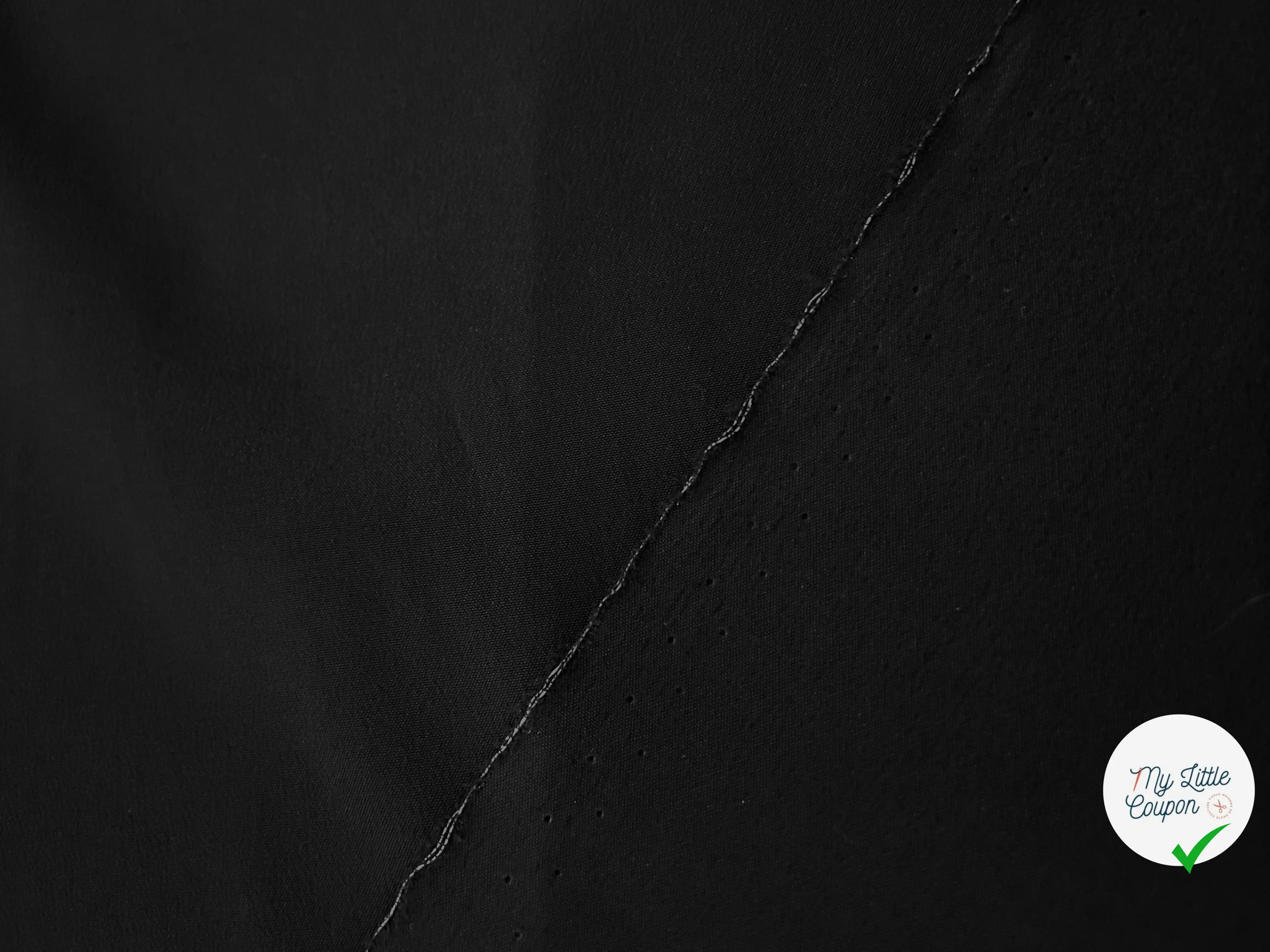 CRÊPE DE CHINE 100% SOIE NOIR - My Little Coupon - tissu - coudre