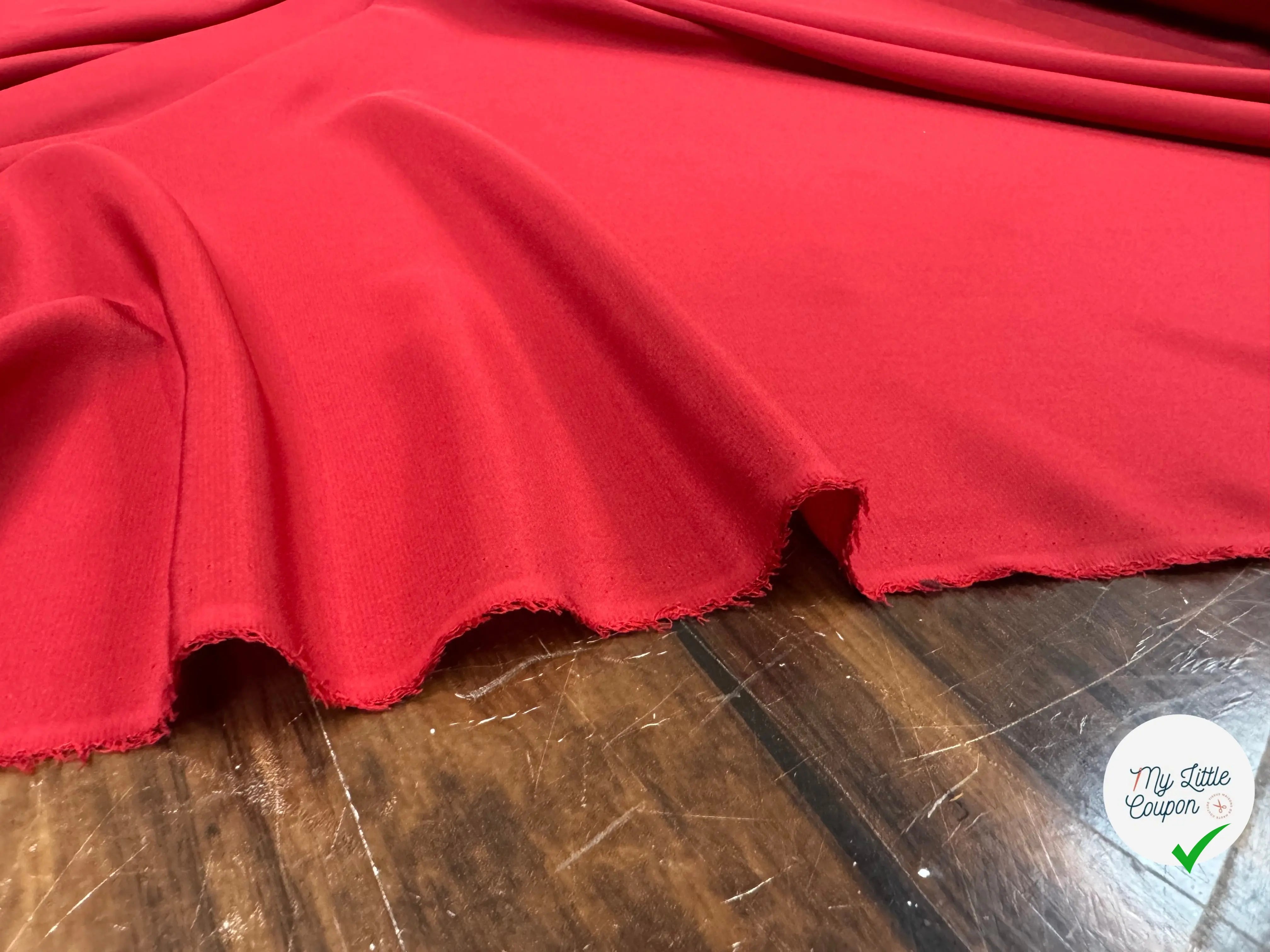 CREPE DE CHINE 100% SOIE, Copper Red - My Little Coupon