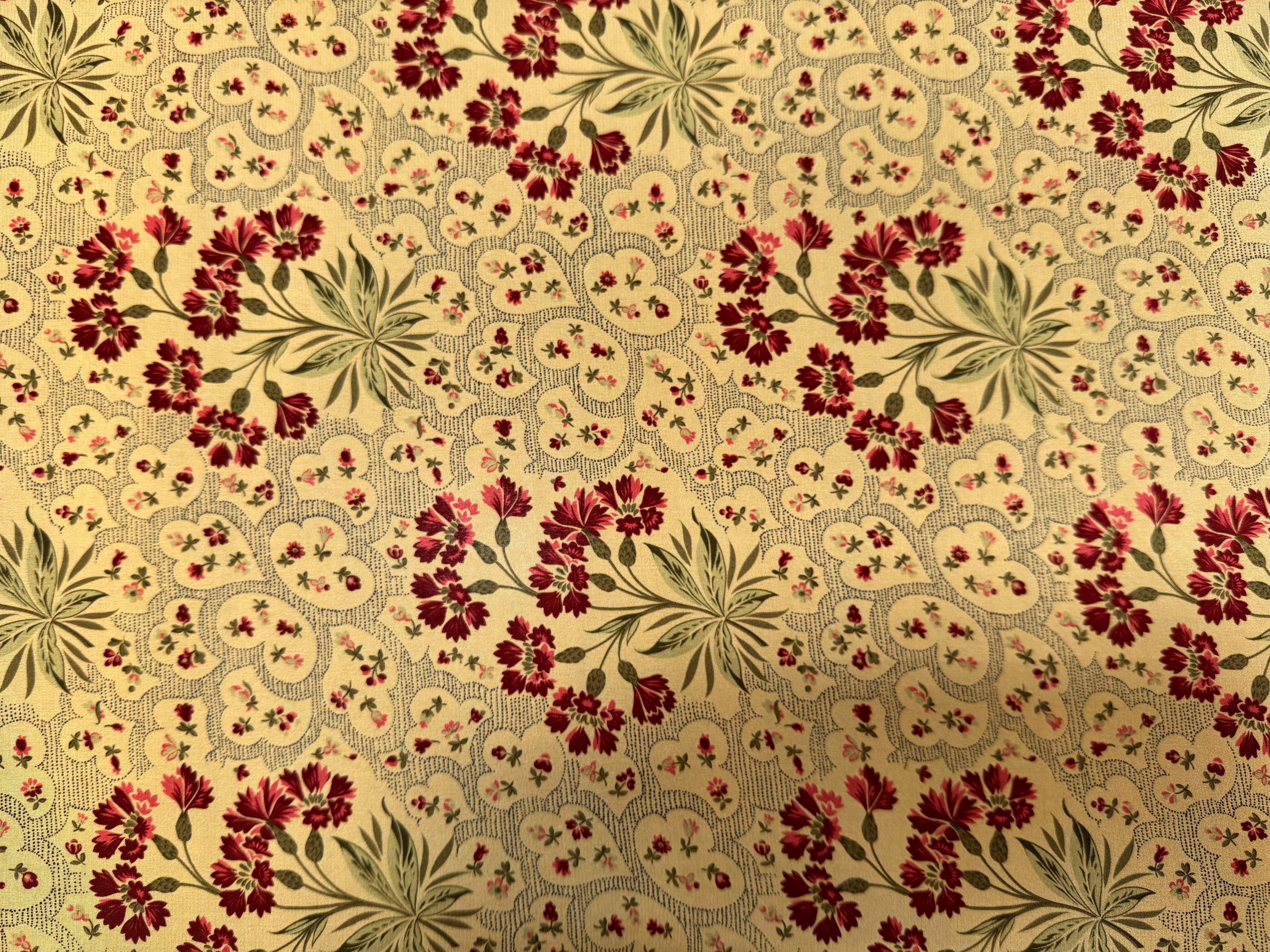 CREPE DE CHINE BOUQUET DE TOSCANE 100%SOIE - My Little Coupon