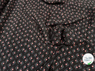 CREPE DE CHINE SOIE DELHI PRINT 16 MOMME NOIR - My Little Coupon