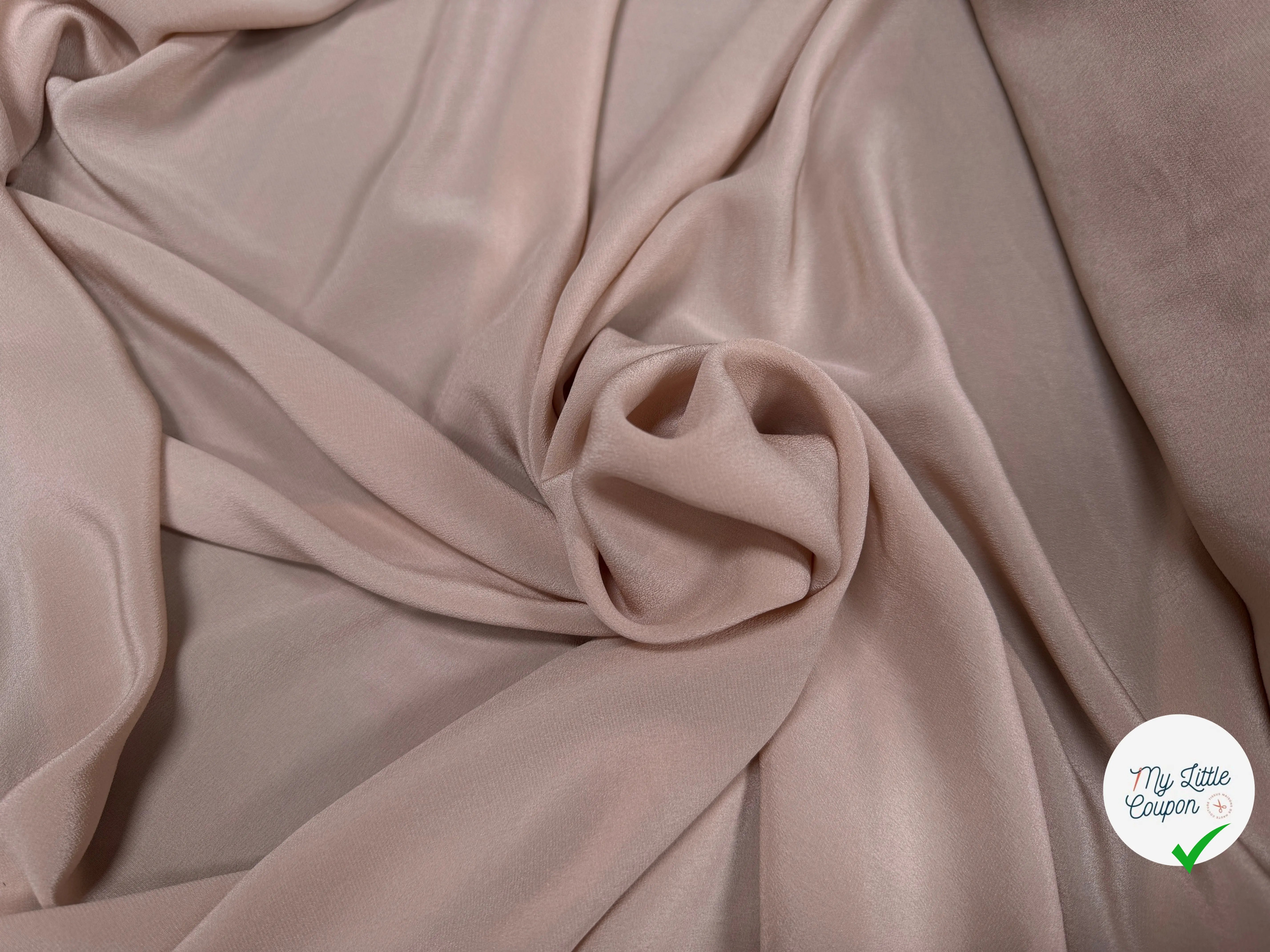 CRÊPE DE CHINE SOIE NUDE STRETCH - My Little Coupon