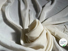 CRÊPE DE CHINE UNI 100% SOIE IVOIRE - My Little Coupon