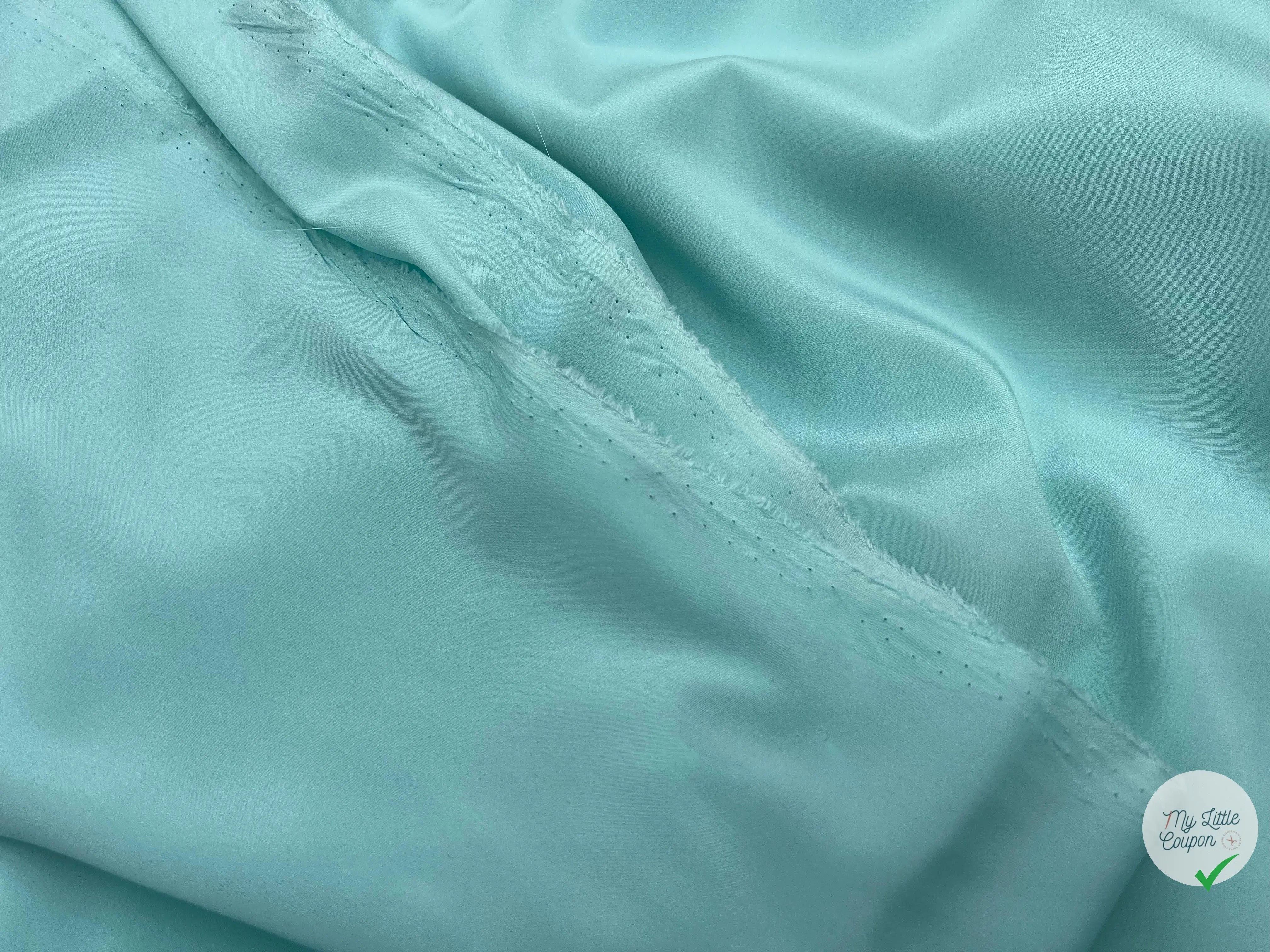 CRÊPE DE CHINE VERT D'EAU - My Little Coupon - tissu - coudre