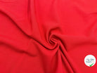 CRÊPE DE LAINE VISCOSE STRETCH ROUGE VERMILLON - My Little Coupon - tissu - coudre