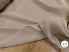 CREPE DE SOIE BEIGE MARRONNÉ LAIZE 110 - My Little Coupon
