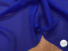 CREPE DE SOIE BLEU SAPHIR 100% SOIE - My Little Coupon