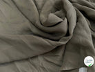 CREPE DE SOIE DOUBLE GEORGETTE FLUIDE KAKI - My Little Coupon