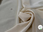 CREPE DE SOIE DOUBLE GEORGETTE LAIZE 100 STRETCH BEIGE VANILLÉ - My Little Coupon