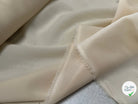 CREPE DE SOIE DOUBLE GEORGETTE LAIZE 100 STRETCH BEIGE VANILLÉ - My Little Coupon