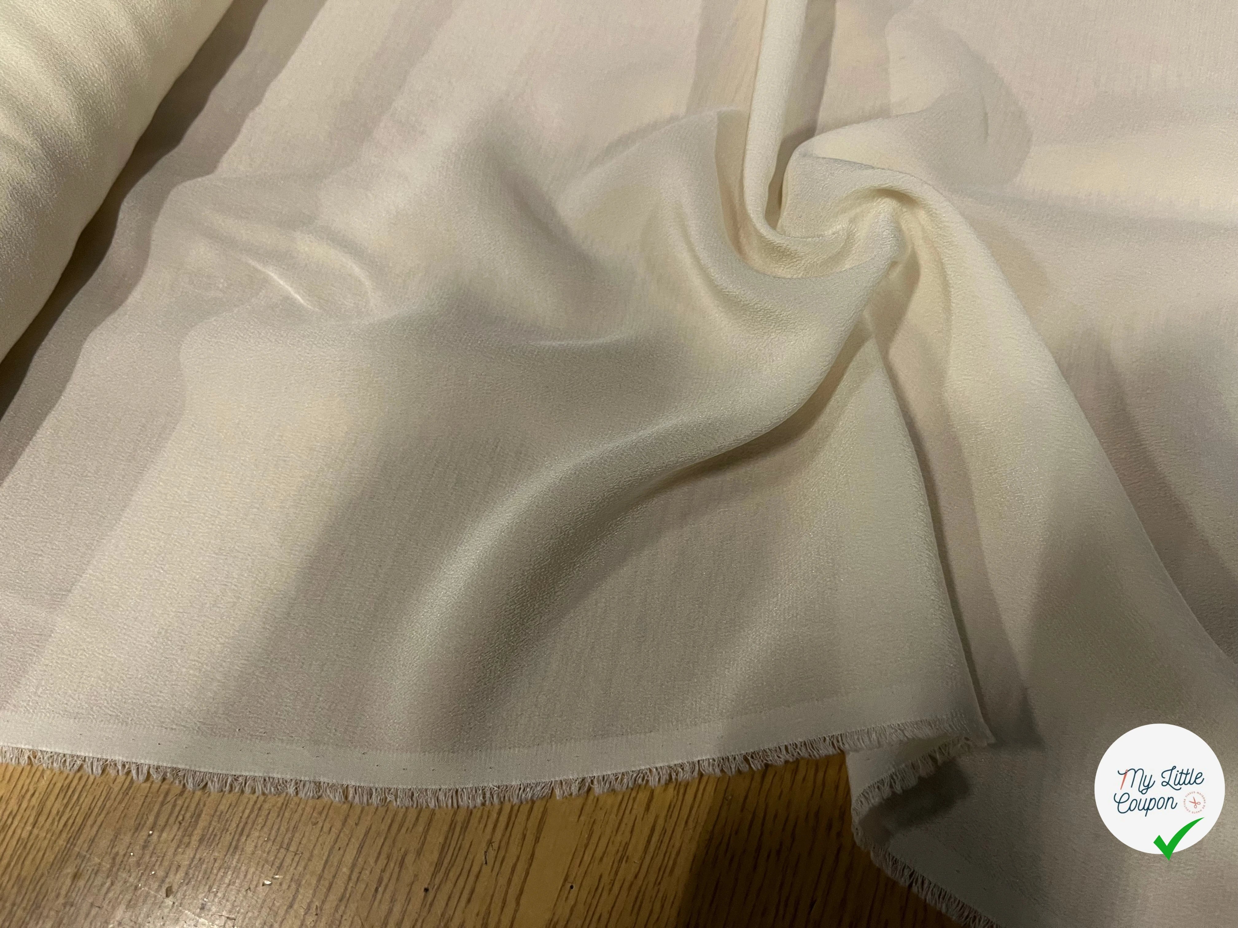 CREPE DE SEDA CRUDO 100% SEDA 130CM - My Little Coupon
