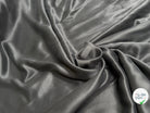 CREPE DE SOIE ENEVRS SATIN VELOUTÉ GRIS FONCÉ LÉGÈREMENT STRETCH - My Little Coupon