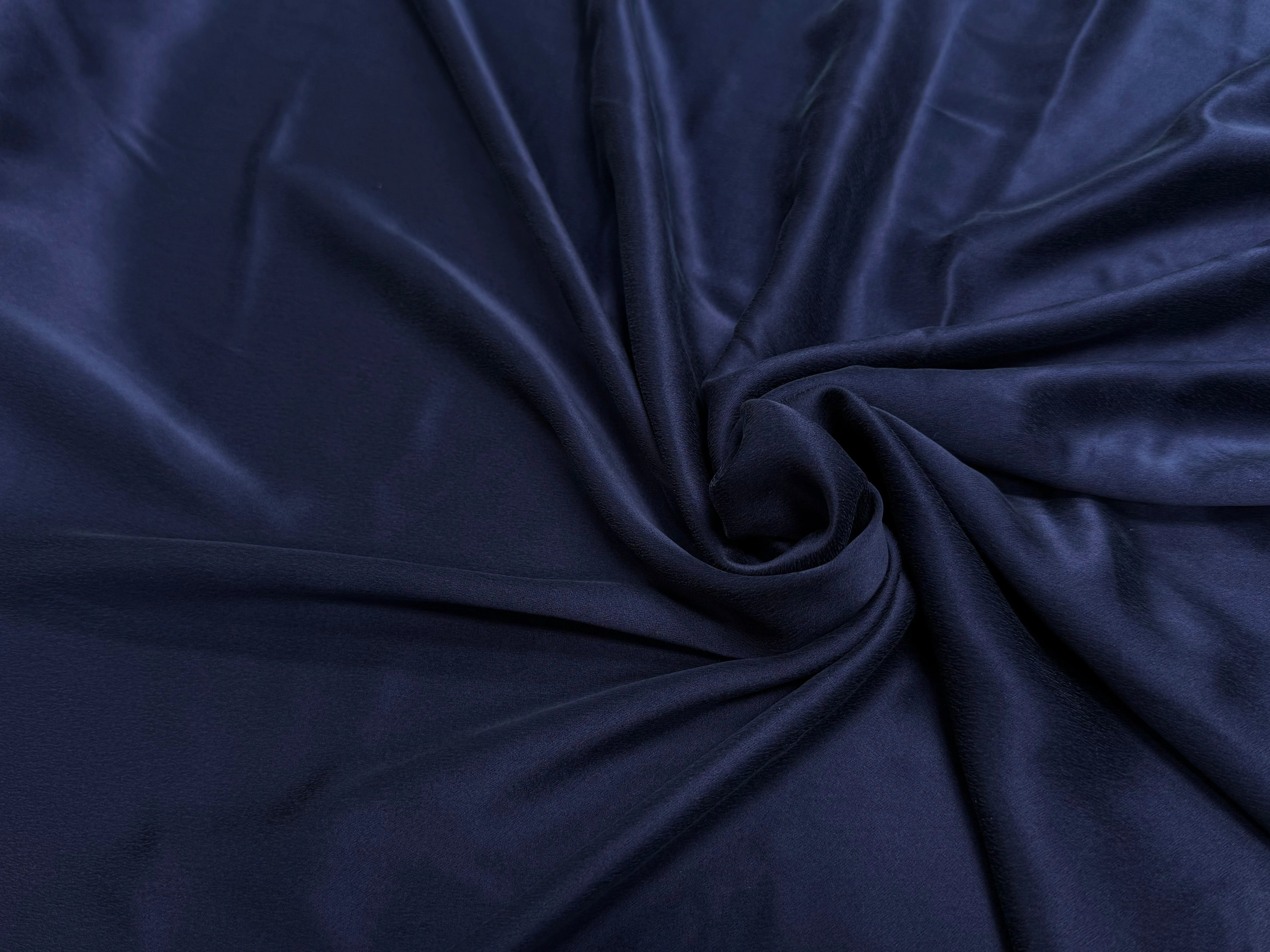 CREPE DE SOIE ENVERS SATIN VELOUTÉ BLEU - My Little Coupon