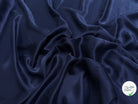 CREPE DE SOIE ENVERS SATIN VELOUTÉ BLEU - My Little Coupon