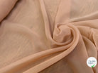CREPE DE SOIE FLUIDE 140 DE LAIZE 100% SOIE CREME - My Little Coupon