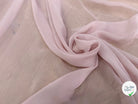 CREPE DE SOIE FLUIDE 140 DE LAIZE 100% SOIE ROSE PALE - My Little Coupon