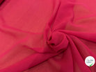 CREPE DE SOIE FLUIDE DOUBLE GEORGETTE ROSE BONBON - My Little Coupon