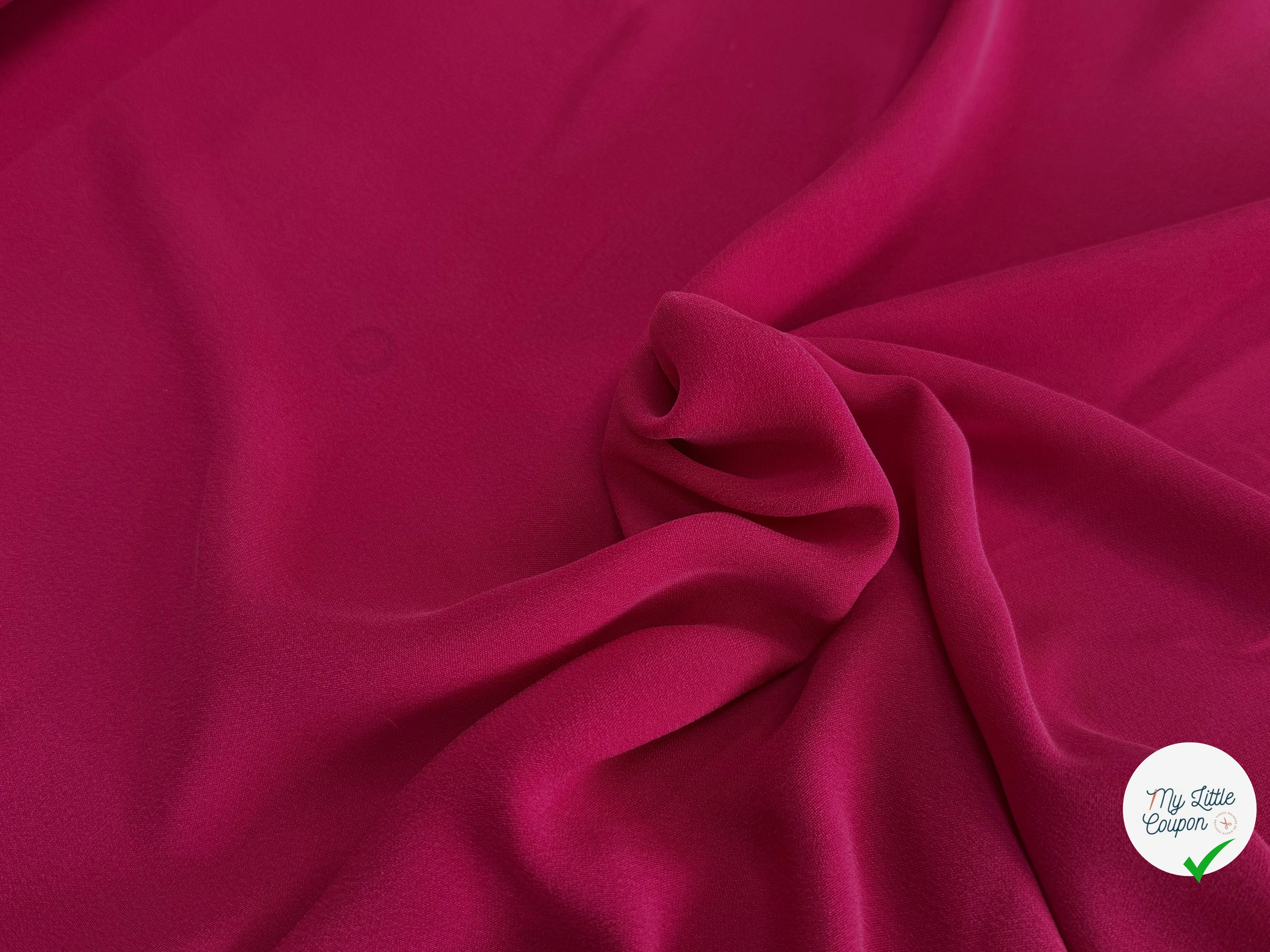 CREPE DE SOIE FLUIDE ET DOUX FUSHIA - My Little Coupon