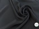 CREPE DE SOIE FLUIDE LÉGÈREMENT SATINÉ NOIR 110 DE LAIZE - My Little Coupon