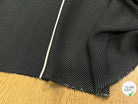 CREPE DE SOIE FOND NOIR À POIS PANNEAU DE 1 METRE - My Little Coupon