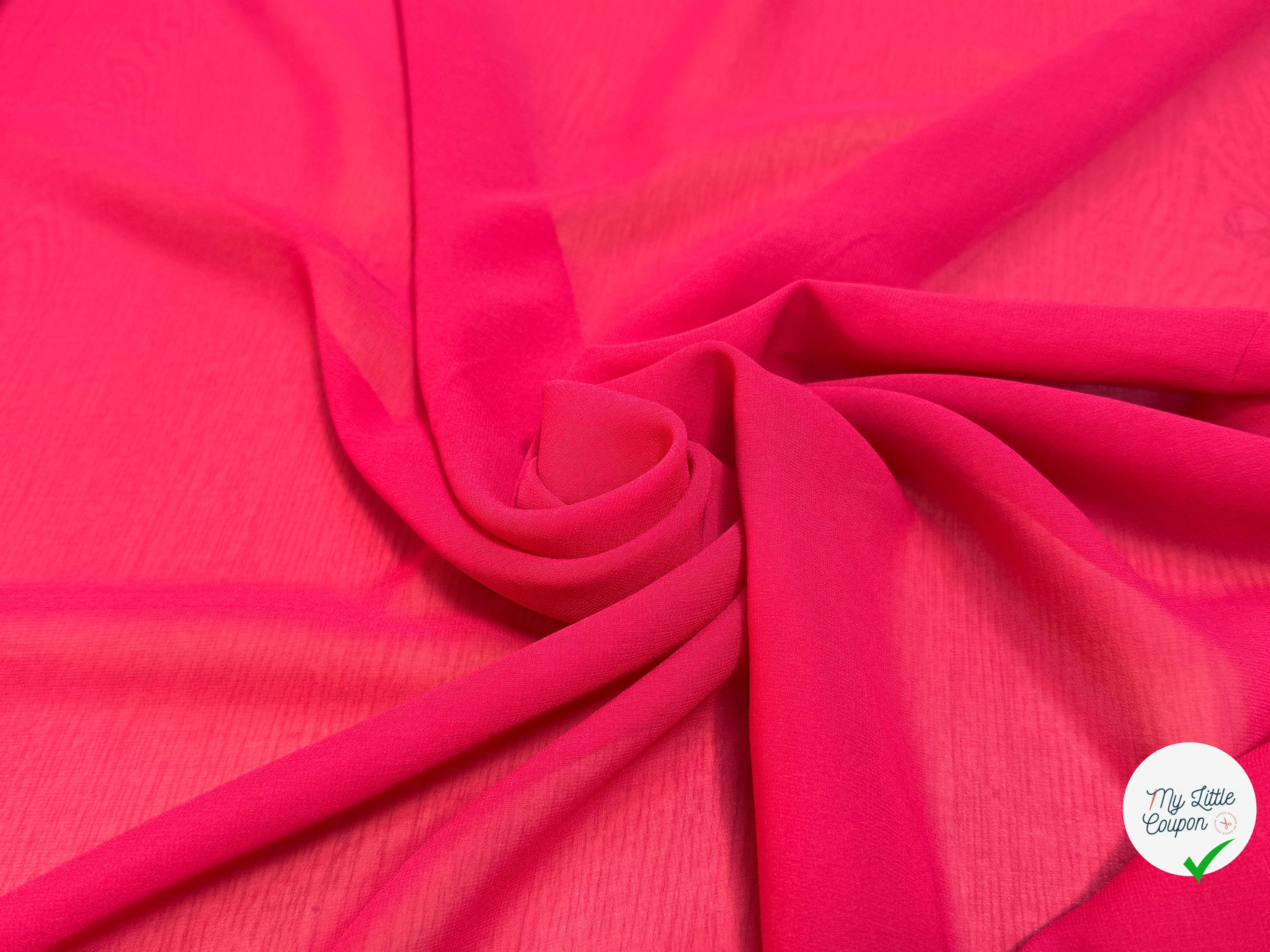 CREPE DE SOIE GEORGETTE BON-BON - My Little Coupon