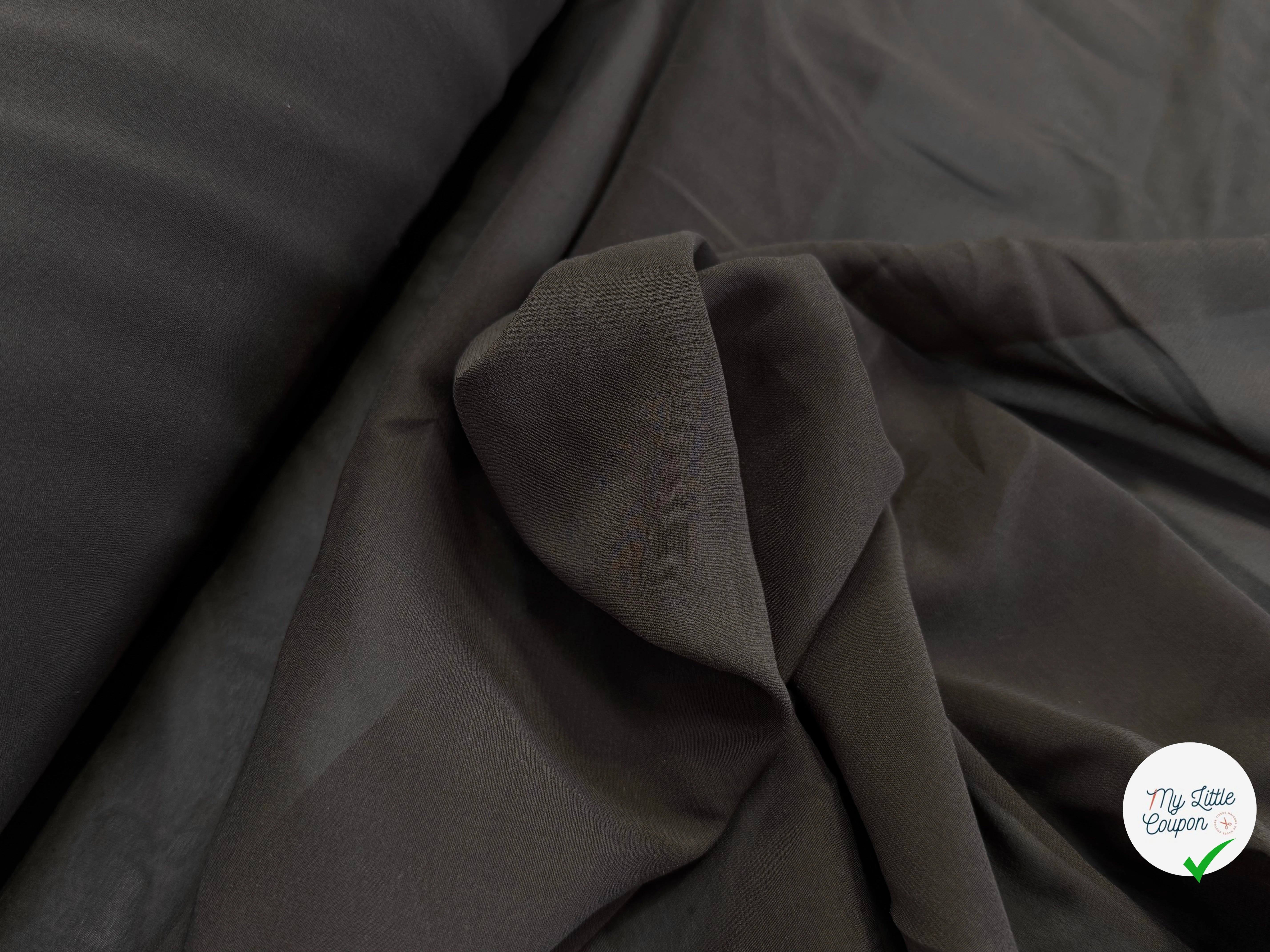 CREPE DE SOIE LAIZE 100 MARRON - My Little Coupon