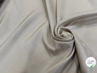 CREPE DE SOIE LÉGÈREMENT SATINÉ TEXTURÉ SHANTUNG BEIGE SABLE QUALITÉ COUTURE - My Little Coupon