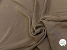 CREPE DE SOIE LÉGÈREMENT STRETCH CAFÉ LATTE SATINÉ - My Little Coupon