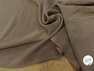 CREPE DE SOIE LÉGÈREMENT STRETCH CAFÉ LATTE SATINÉ - My Little Coupon