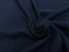 CREPE DE SOIE SATINÉ FLUIDE BLEU MARRINE 110 DE LAIZE - My Little Coupon