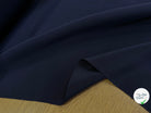 CREPE DE SOIE SATINÉ FLUIDE BLEU MARRINE 110 DE LAIZE - My Little Coupon
