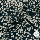 Crêpe de viscose abstrait bleu marine