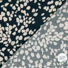Crêpe de viscose abstrait bleu marine