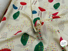 CRÊPE DE VISCOSE ÉCRU IMPRIMÉ POIS MULTICOLORES FANTASY DISPATCH - My Little Coupon