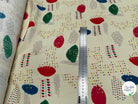CRÊPE DE VISCOSE ÉCRU IMPRIMÉ POIS MULTICOLORES FANTASY DISPATCH - My Little Coupon