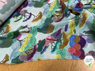 CREPE DE VISCOSE IMPRIMÉ GRAPHIQUE MULTICOLORE FANTASY JAPON - My Little Coupon