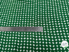 CRÊPE DE VISCOSE IMPRIMÉ POIS VERTS FANTASY ROND VERT - My Little Coupon