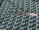 CREPE DE VISCOSE STRETCH IMPRIMÉ GRAPHIQUE BULDING CALIPSO ESCALIER - My Little Coupon