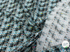 CREPE DE VISCOSE STRETCH IMPRIMÉ GRAPHIQUE BULDING CALIPSO ESCALIER - My Little Coupon