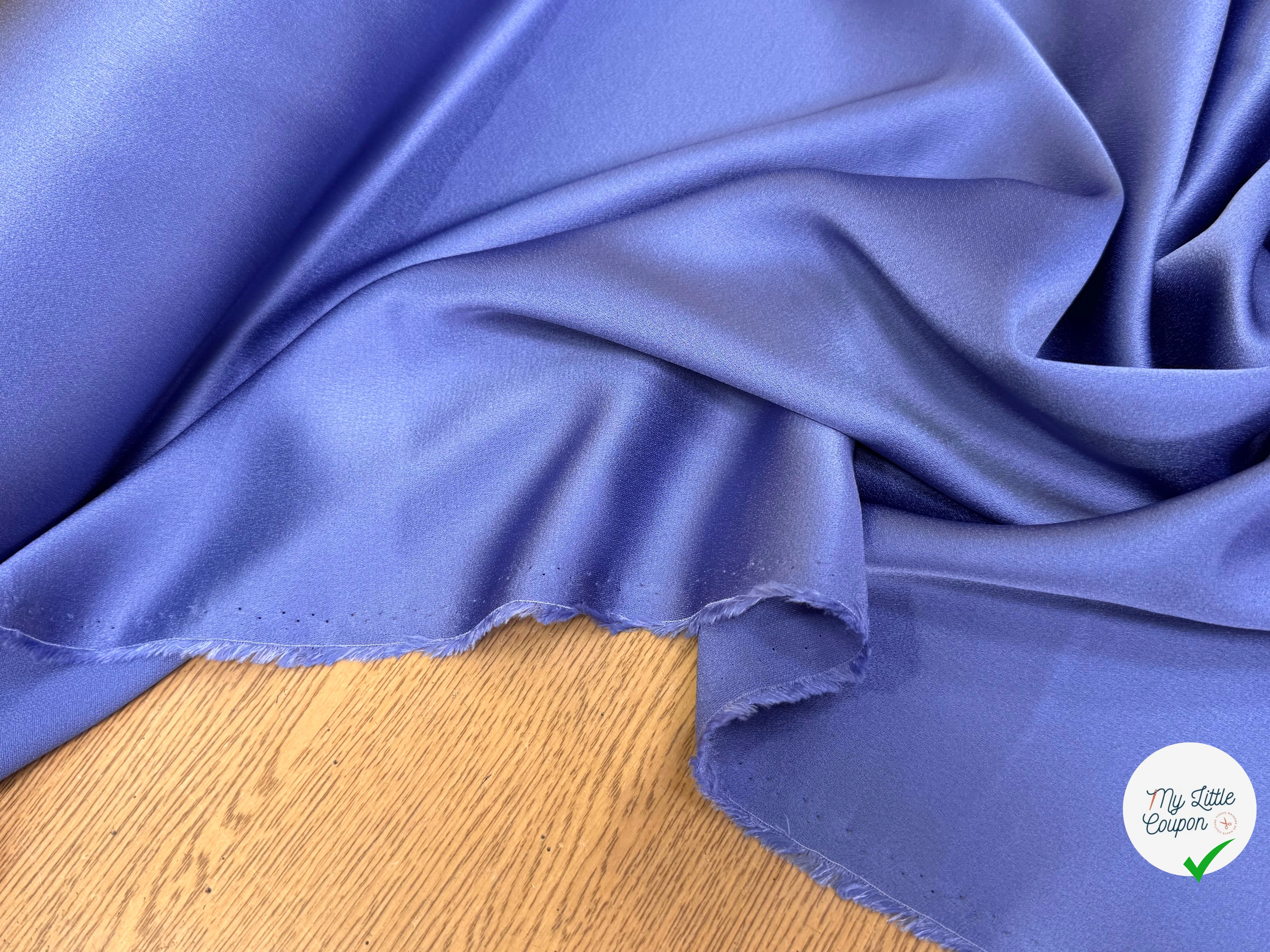 CREPE ENVERS SATIN ACETATE VISCOSE LILAC TOMBÉ SUBLIME - My Little Coupon