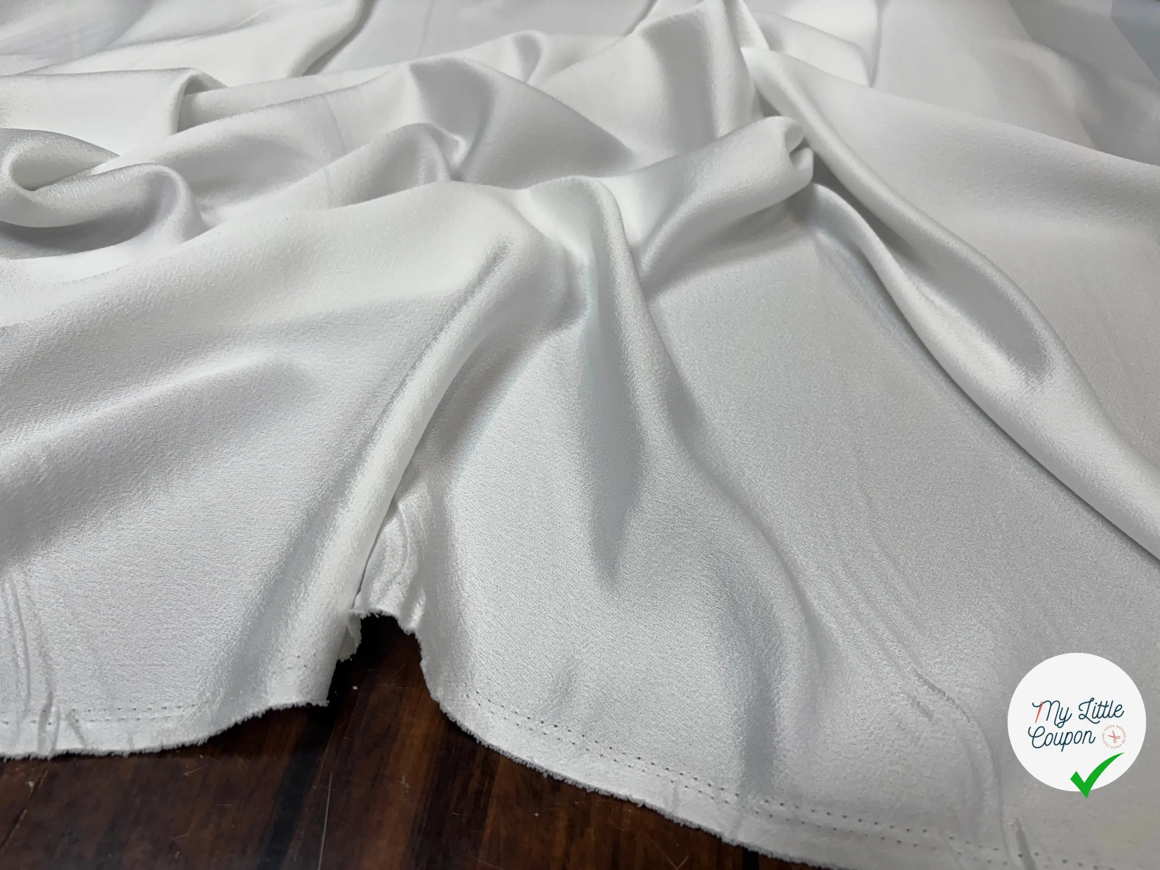 CRÊPE ENVERS SATIN BLANC OPTIQUE - My Little Coupon
