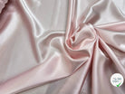 CREPE ENVERS SATIN LOURD ROSE PALE STRETCH - My Little Coupon