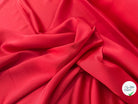 CREPE ENVERS SATIN MAT ROUGE ORANGE QUALITÉ HAUTE COUTURE - My Little Coupon
