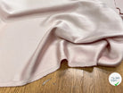 CREPE ENVERS SATIN ROSE PALE VISCOSE ET ACETATE - My Little Coupon
