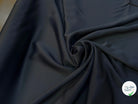 CREPE ENVERS SATIN STRETCH NOIR/MARINE FONCÉ BEAU TOMBÉ - My Little Coupon