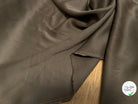 CREPE ENVERS SATIN TEXTURÉ SHANTUNG 100% VISCOSE MARRON CHOCO BEAU TOMBÉ - My Little Coupon
