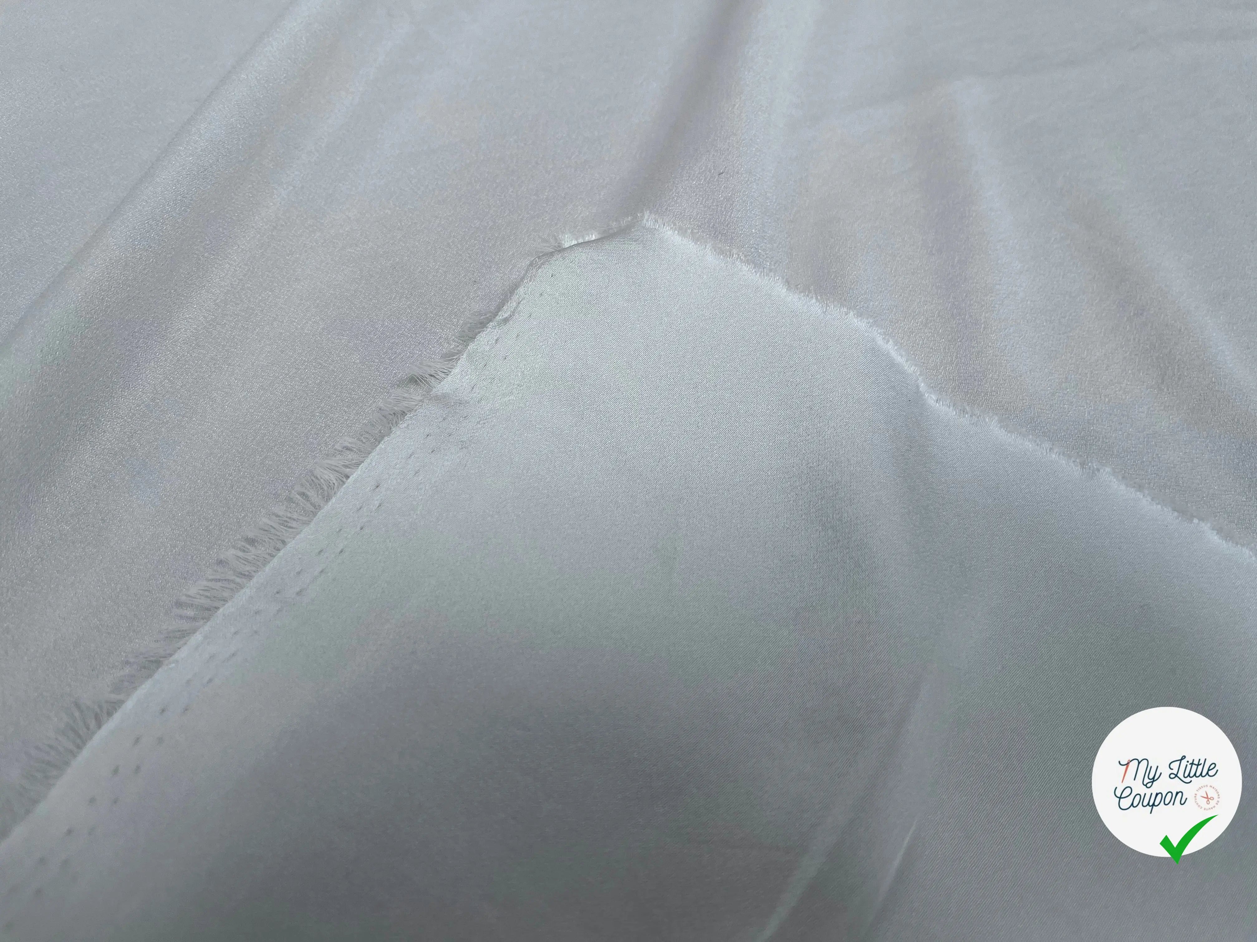 CRÊPE ENVERS SATIN UNI BLANC - My Little Coupon