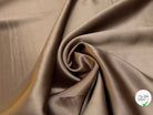 CREPE ENVERS SATIN VISCOSE BEAU TOMBÉ MARRON GLACÉ - My Little Coupon