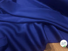 CREPE ENVERS SATIN VISCOSE ET ACETATE MAT BLEU - My Little Coupon