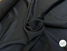 CREPE ENVERS SATIN VISCOSE TEXTURÉ SHANTUNG COUTURE NOIR - My Little Coupon